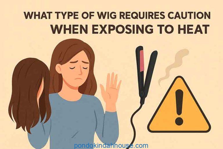 what type of wig requires caution when exposing to heat
