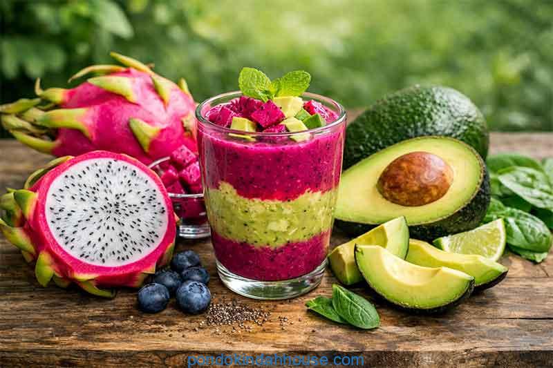 manfaat buah naga campur alpukat