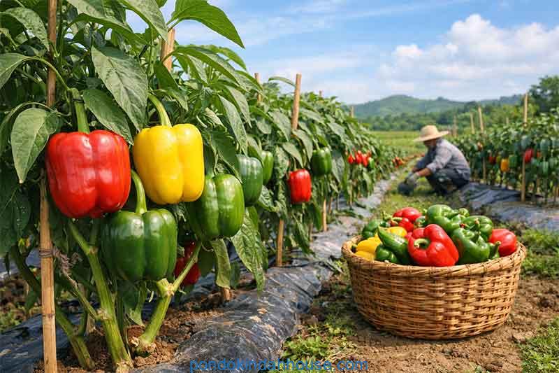 cara menanam paprika di lahan terbuka