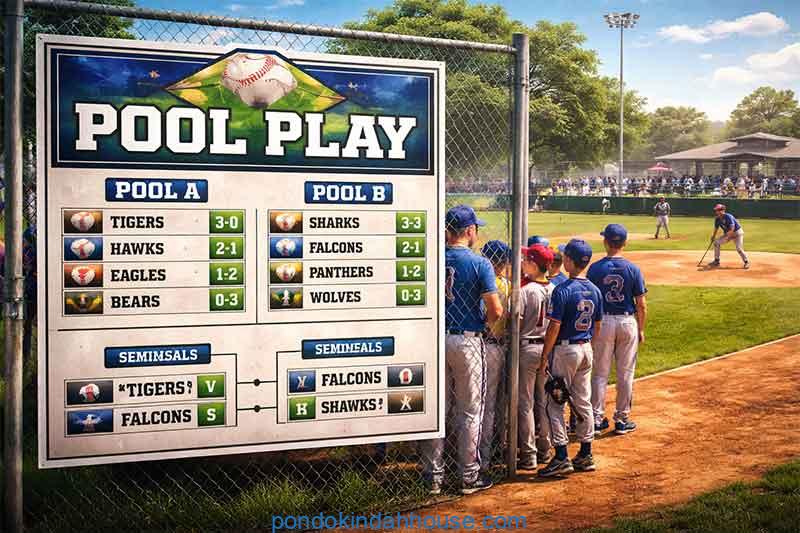 how does pool play work in baseball