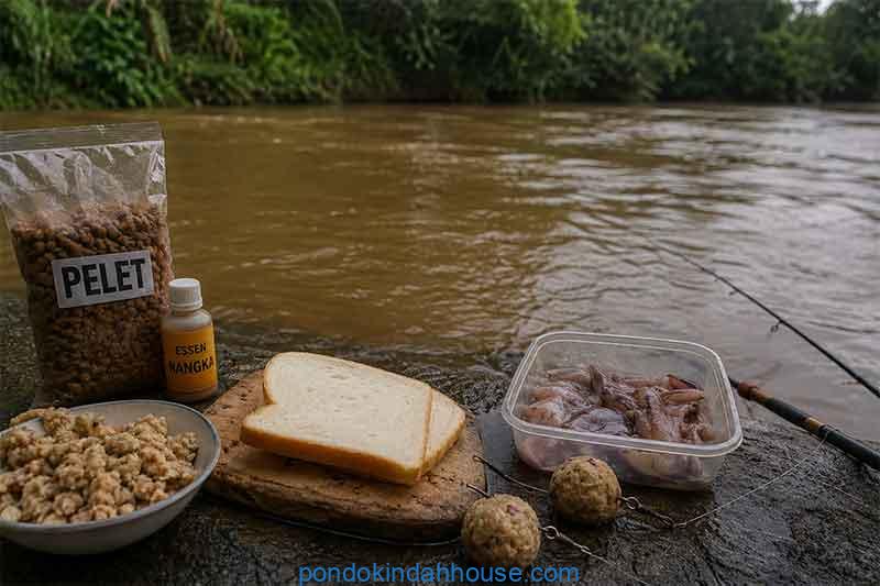 umpan ikan patin di sungai keruh