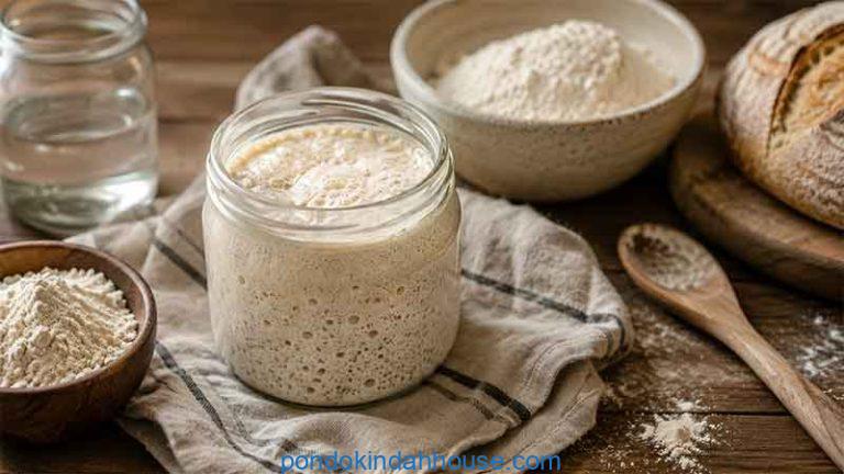 cara membuat starter sourdough