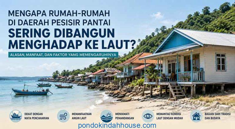mengapa rumah-rumah di daerah pesisir pantai sering dibangun menghadap ke laut