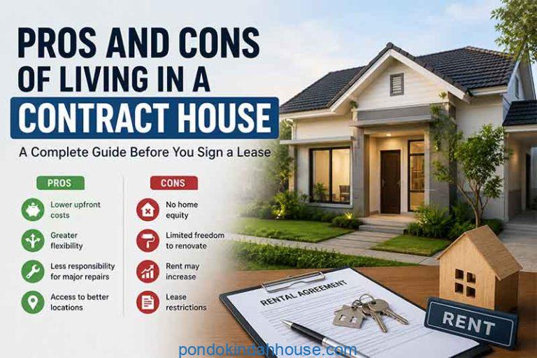 pros and cons of living in a contract house