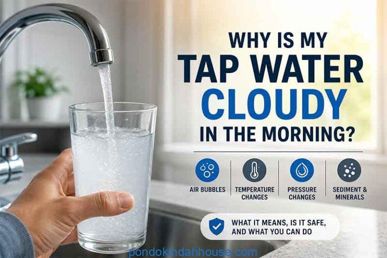 why is my tap water cloudy in the morning