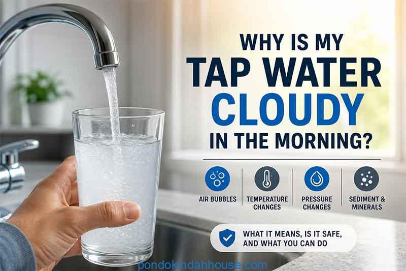 why is my tap water cloudy in the morning
