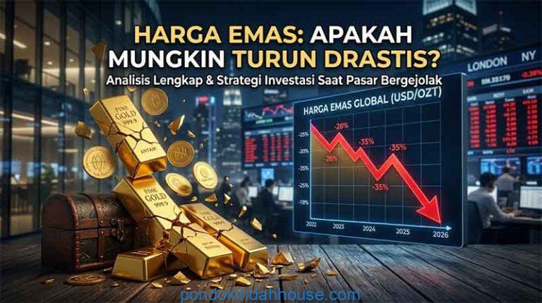 apakah mungkin harga emas turun drastis