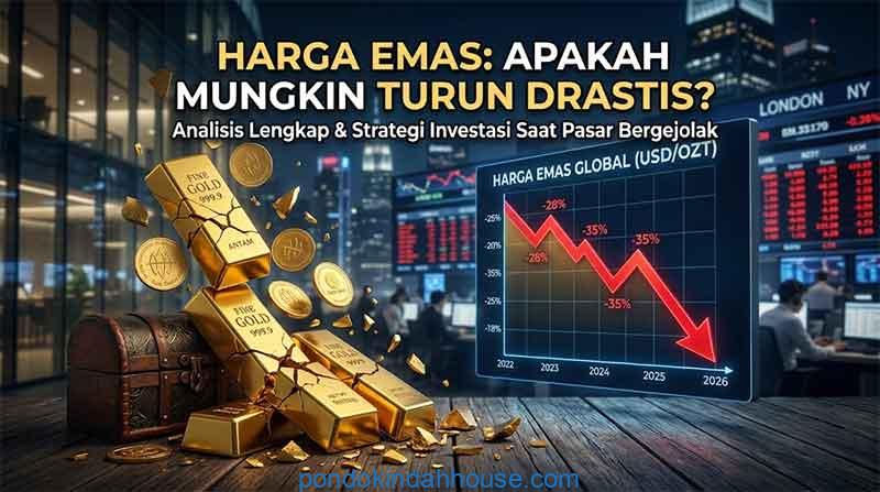 apakah mungkin harga emas turun drastis