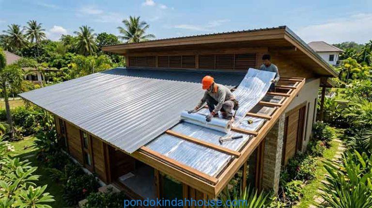cara membuat rumah dengan atap seng tidak panas